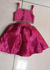 Festive Pink Lehenga Choli Set