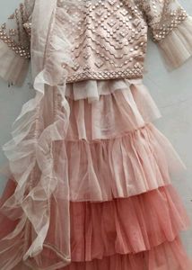Designer Ruffled Lehenga Choli