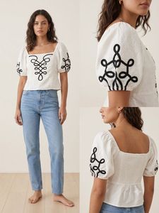 ‘Only’ Chic White Puff Sleeve Top