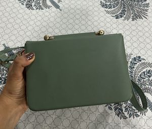 Chic Olive Green Handbag