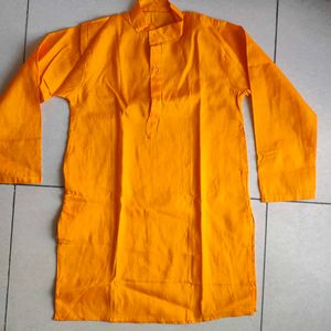 Boy's Orange Kurta Set