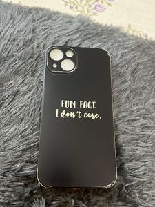 Black Phone Case "Fun Fact: I Don't Care"