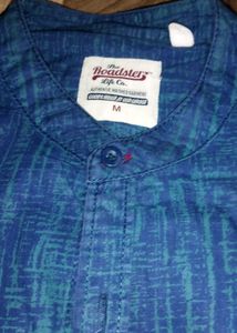 Roadster Men's Blue Printed Shirt