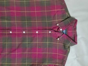 Plaid Button-Down Shirt