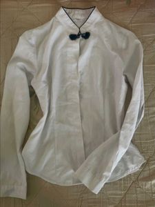 Classic White Mandarin Collar shirt