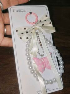 Cute Coquette Pearl Bow Charm