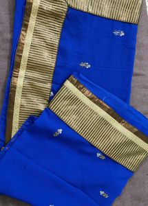 Beautiful Designer Blue Saree