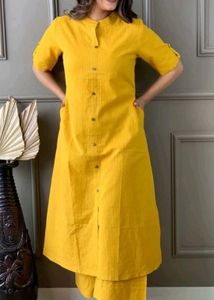Yellow Kurta Palazzo Set