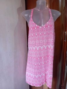 Pink Printed Nightgown