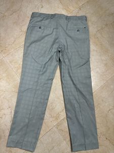Men's Light Blue Plaid Pant