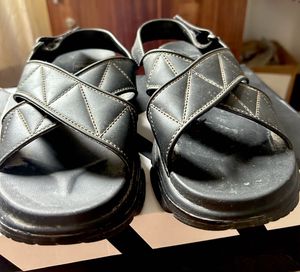 Stylish Black Platform Sandals