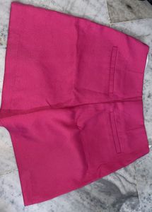 Fuchsia High-Waisted Shorts