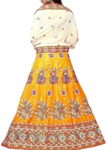 Bangalori Satin Mirror Work Lehenga Choli Set