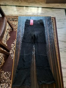Chic Black Crochet Wide Leg Pants