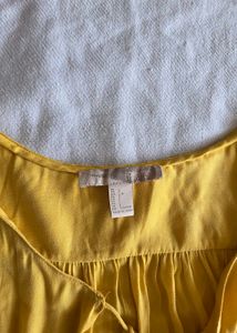 Bright Yellow Flowy Blouse