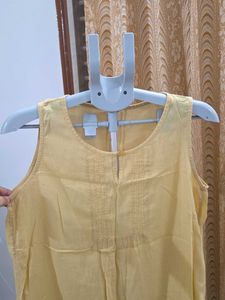 Benetton Yellow Sleeveless Top