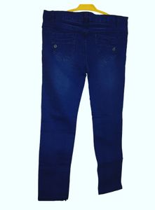 Women Skinny High Rise Blue Jeans