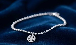 Sterling Silver Smiley Face Bracelet
