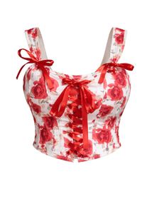Coquette roses y2k Floral Corset Savana Top f