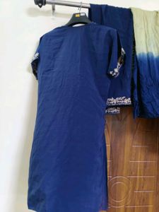 Embroidered Blue kurta with parallel