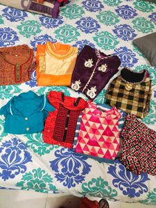 Ethnic Kurtis set of 8
