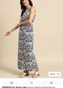 Stylish Sleeveless Printed Maxi Dress