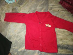 Cute Baby Red Cardigan