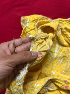 Chic Yellow Floral Off-Shoulder Top
