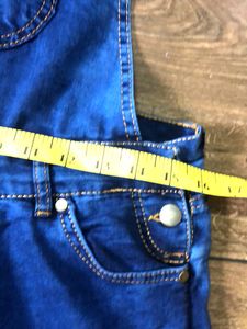Pearl Studded Denim Dungree