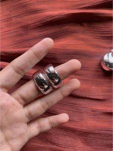 Chunky Gold Textured Button Earrings