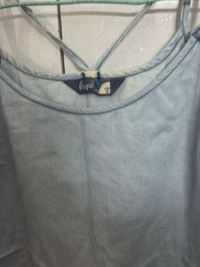 Light Wash Denim Cami Top