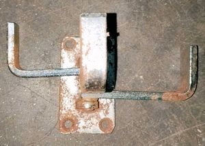 Aluminium Wall Mount Shelf &amp; Steel Cloth Hanger.
