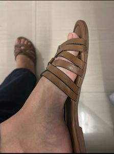 Stylish Woven Tan Sandals