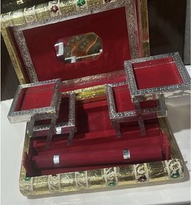 Gold Jewellery Vanity Box Organisers Fashionable