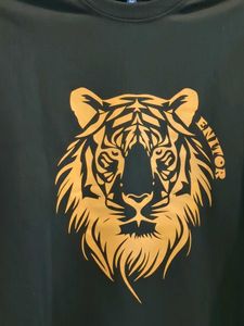 Men's Black Tiger Graphic T-Shirt