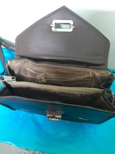 Pure Leather handbag cum Shoulder bag