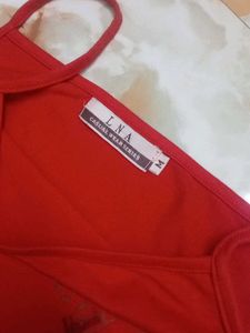 Red Spaghetti Strap Dress