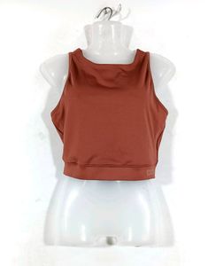 Rusty Brown Crop Top (Women)