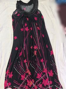 Black Floral Maxi Dress