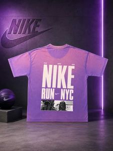 Nike "Adventure" Lavender Tie-Dye Graphic T-Shirt