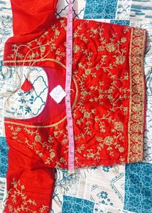 Red Embellished Bridal Lehenga Choli Set