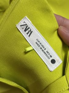 Neon Yellow Halter Neck Mini Dress