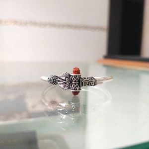Pure Silver Rudraksh Shiv Kada for Kids