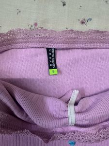 Lavender Ruched Tube Top