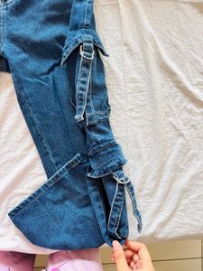 Denim Cargo Jeans