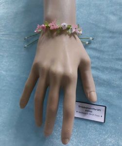 Floral Beaded Cord Bracelet
