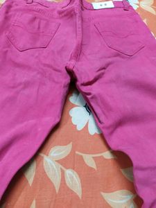 Hot pink jeans( waist 34)