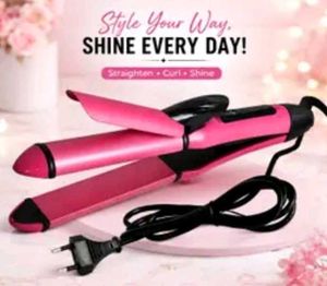 2-in-1 Hair Straightener & Curler