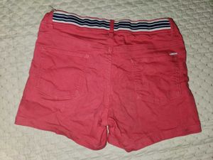 Coral Denim Shorts