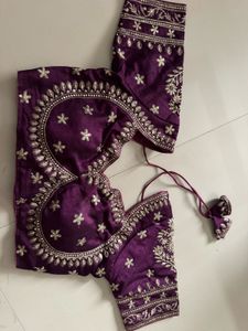 Stunning Embroidered Purple Blouse
